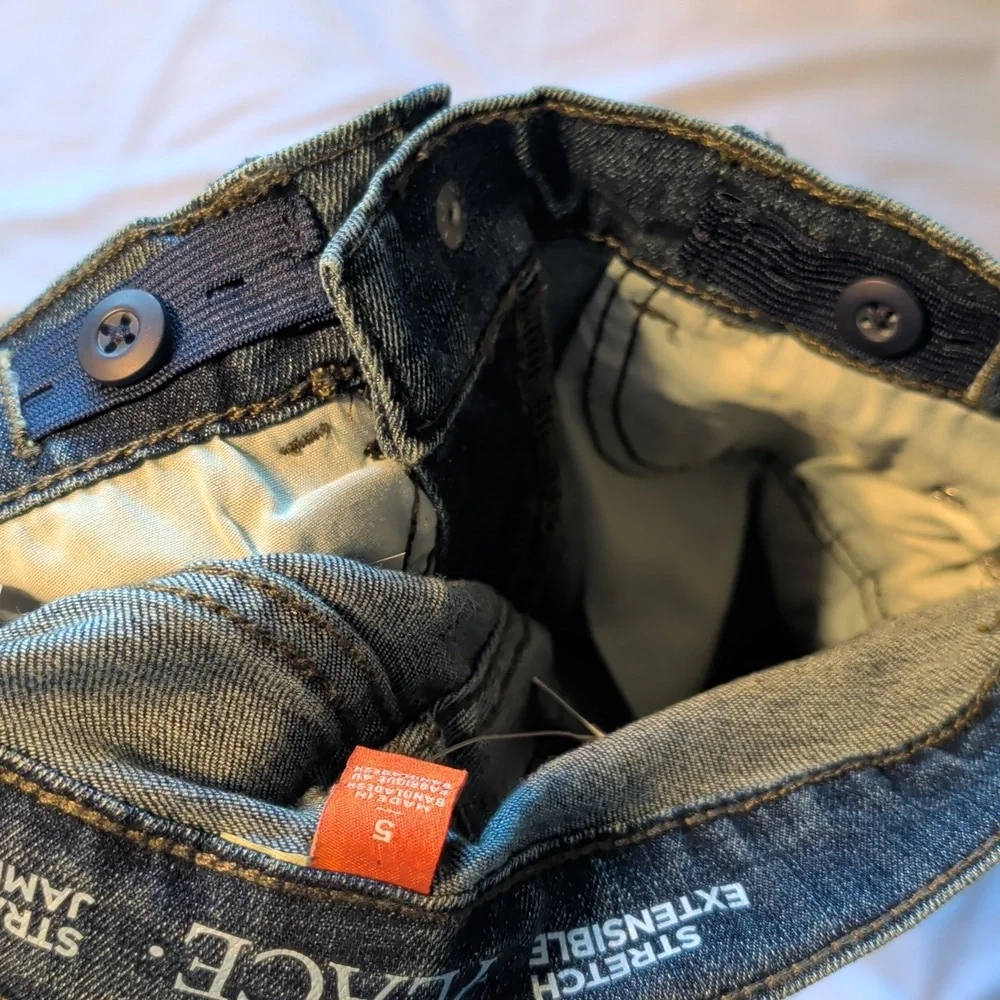 Children's Place Straight Leg Dark Wash Jeans Size Boys 5